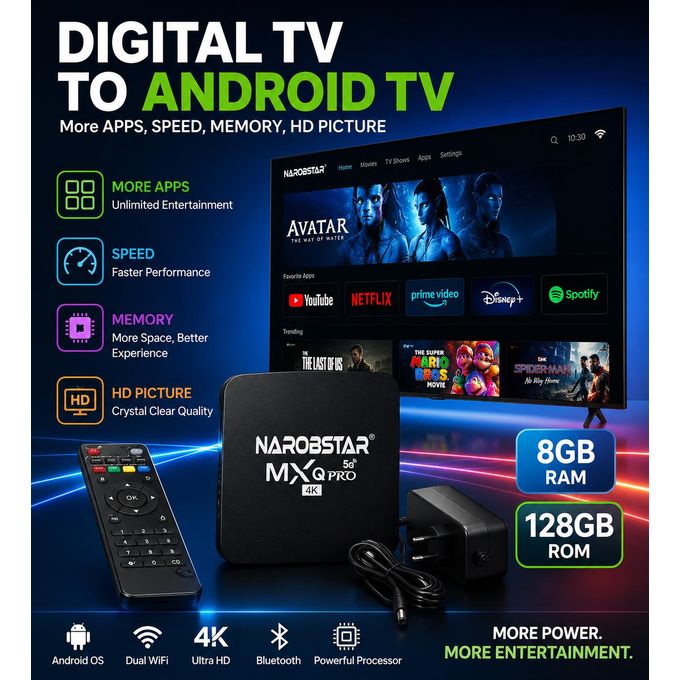 ANDROID TV BOX 128GB ROM NAROB/MXQ — view 3