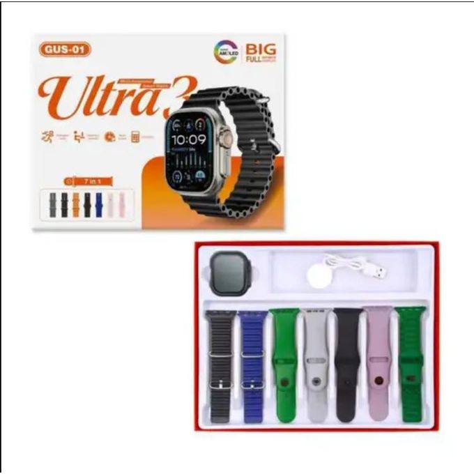 GUS-01 3 Smart watch with your 7 straps for the week